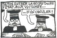 Dessin paru dans le Canard Enchan en juillet 2004